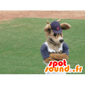 Mascot doe, brun hjort i sportsklær - MASFR21809 - Stag og Doe Mascots