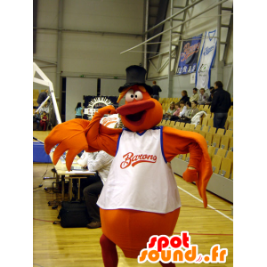 Sněhulák maskot, oranžová pták - MASFR21815 - maskot ptáci
