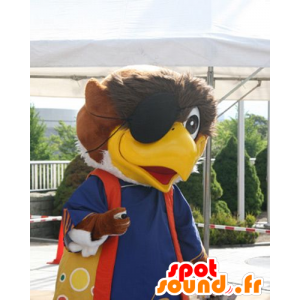 Velkoobchod Maskot hnědý a bílý pták, orel sporty - MASFR21823 - maskot ptáci