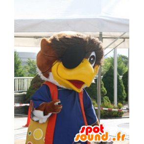 Velkoobchod Maskot hnědý a bílý pták, orel sporty - MASFR21823 - maskot ptáci