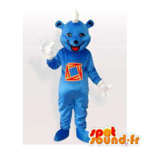 Mascotte d'ours bleu. Costume d'ours bleu - MASFR006479 - Mascotte d'ours