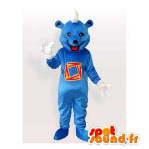 Blue bear mascot. Blue bear costume - MASFR006479 - Bear mascot