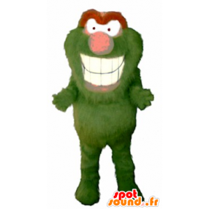 Mascota del monstruo verde y naranja, toda peluda - MASFR21827 - Mascotas de los monstruos