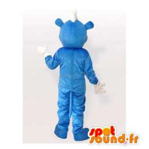 Blå bjørn maskot. Blå bjørn kostume - Spotsound maskot kostume