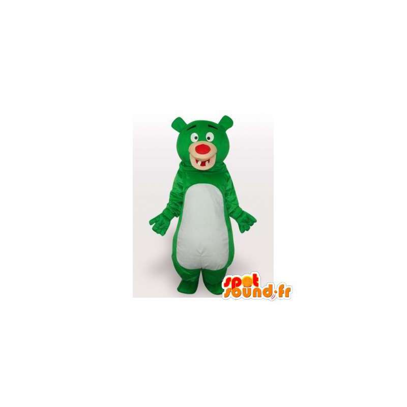 Mascotte groen beer. Green Bear Costume - Mascotte beer - MASFR006480 - SpotSound.fr