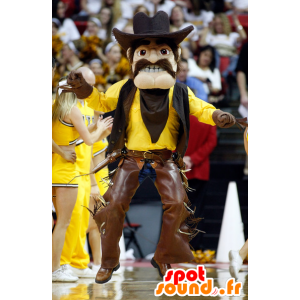 Cowboymaskot i traditionella kläder - Spotsound maskot