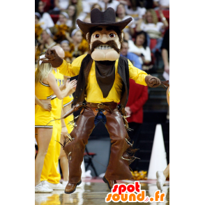 Cowboymaskot i traditionella kläder - Spotsound maskot