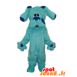 Blue Dog Mascot, all hairy, giant cute - MASFR21847 - Dog mascots