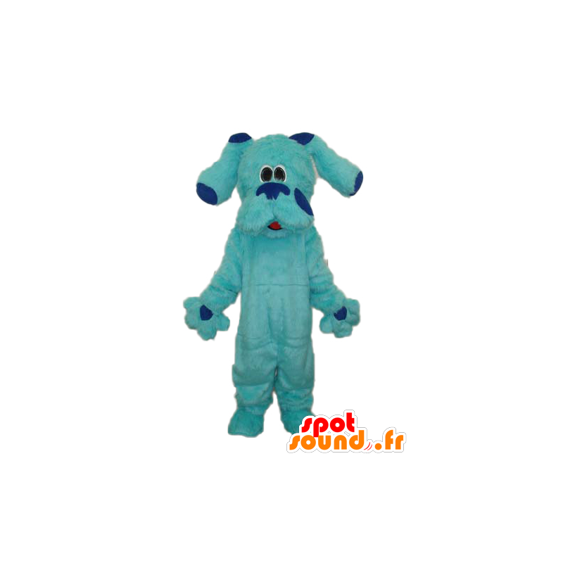 Blue Dog Mascot, all hairy, giant cute - MASFR21847 - Dog mascots