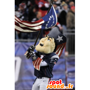 Mascote homem, patriota, cores republicanas - MASFR21865 - Mascotes homem