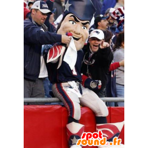 Maskotmand, patriot, republikanske farver - Spotsound maskot