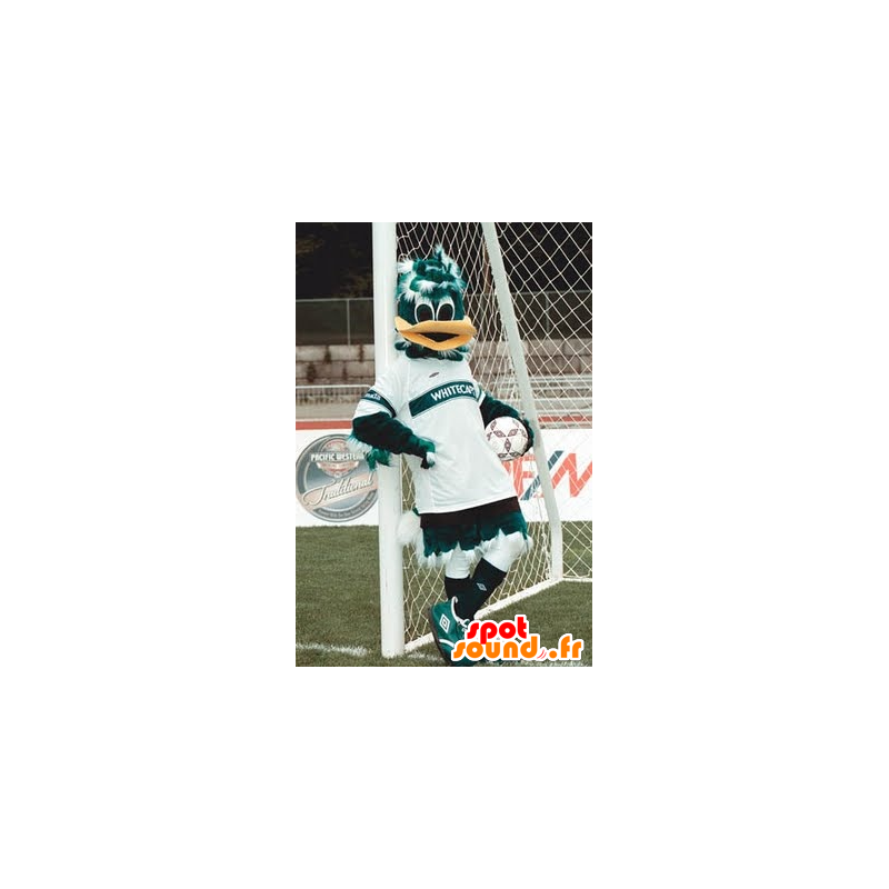 Green and white duck mascot in sportswear - MASFR21869 - Ducks mascot Green and white duck mascot in sportswear - MASFR21869 - Ducks mascot