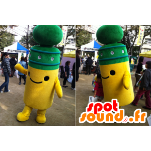 Giallo e verde mascotte, posta, carino e sorridente - MASFR21930 - Mascotte non classificati