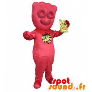 Candy rode reus mascotte - Mascot Sour Patch - MASFR21951 - Fast Food Mascottes