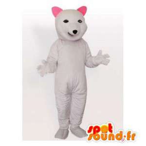 Mascote do urso polar. Fantasia de Urso Branco - MASFR006485 - mascote do urso