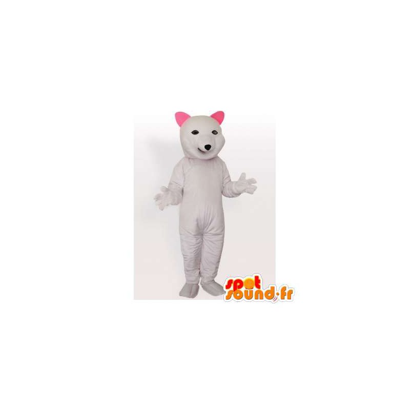 Mascote do urso polar. Fantasia de Urso Branco - MASFR006485 - mascote do urso