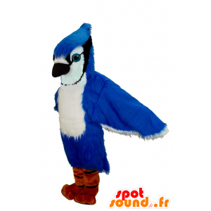 Mascot Bluebird, valkoinen ja musta, Blue Jay - MASFR21974 - maskotti lintuja