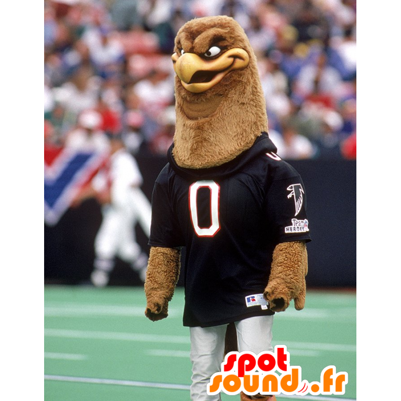 Mascot καφέ γύπα σε αθλητικά - MASFR21983 - σπορ μασκότ Mascot καφέ γύπα σε αθλητικά - MASFR21983 - σπορ μασκότ