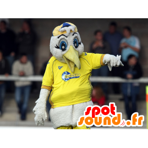 Bocian biały maskotka, Frajer, żółty sportowej - MASFR21988 - ptaki Mascot