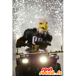 Mascot bílá orel a hnědé sportovní - MASFR21997 - maskot ptáci