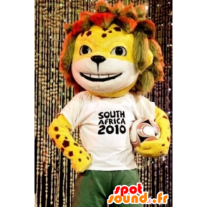 Piccolo giallo tigre mascotte della FIFA 2010 - MASFR22004 - Mascotte tigre