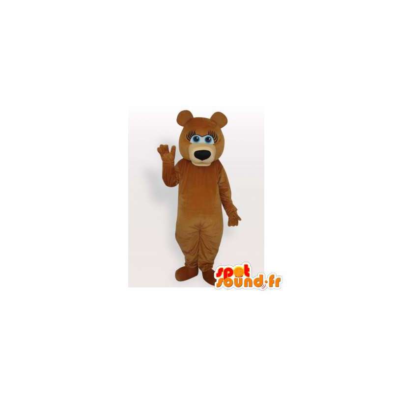 Brun bjørn maskot. Brunbjørn kostume - Spotsound maskot kostume
