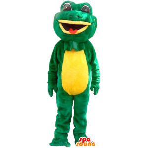 Groen en geel kikker mascotte - MASFR22035 - Kikker Mascot