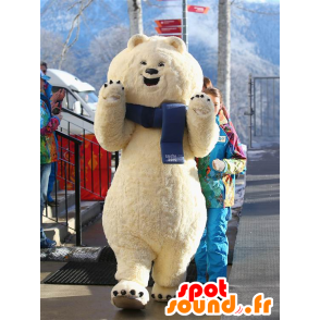 Mascot grote ijsbeer, witte teddybeer - MASFR22045 - Bear Mascot