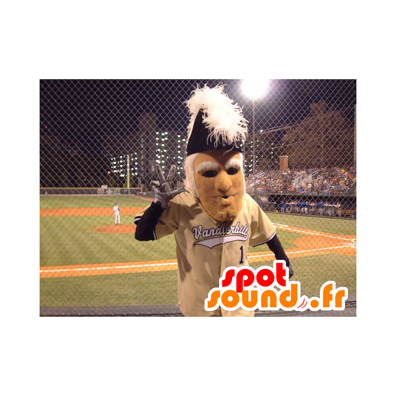 Old man mascot patriot, in sportswear - MASFR22059 - Human mascots Old man mascot patriot, in sportswear - MASFR22059 - Human mascots