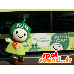 2 mascots characters in green and pink manga - MASFR22064 - Human mascots