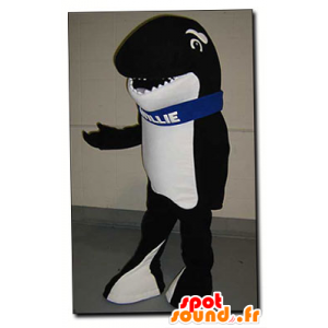 Zwart en wit orca mascotte - Mascot Willie - MASFR22123 - Mascottes van de oceaan