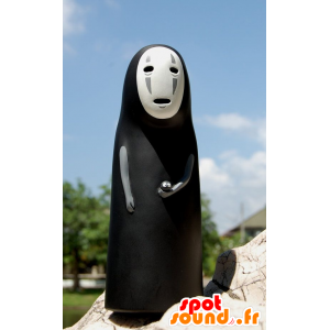 Ghost maskot, svart og hvit dame - MASFR22154 - Halloween