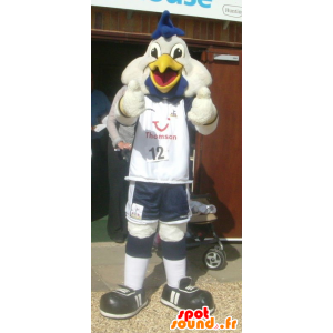 Mascot pájaro blanco, pato, en ropa deportiva - MASFR22157 - Mascota de los patos