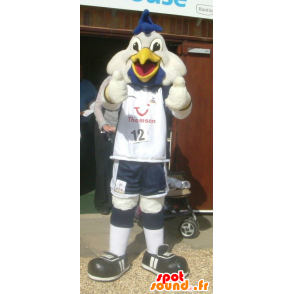 Mascot white bird, duck, in sportswear - MASFR22157 - Ducks mascot