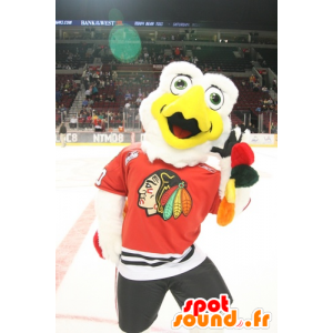 Maskot bílého orla, supa, ve sportovní oblečení - MASFR22166 - maskot ptáci