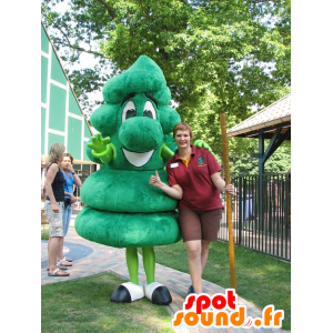 Vihreä puu maskotti, vihreä mies, jättiläinen - MASFR22174 - Mascottes non-classées