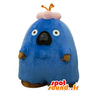 Mascotte grande pupazzo di neve blu e rosa, vuota, mostro - MASFR22179 - Mascotte non classificati