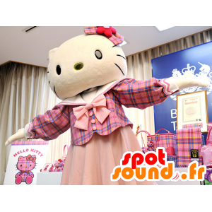 Μασκότ της διάσημης γάτας Hello Kitty ντυμένη στα ροζ - MASFR22238 - Γάτα Μασκότ