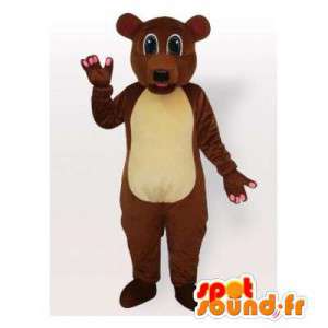 Mascotte d'ours marron, personnalisable - MASFR006496 - Mascotte d'ours