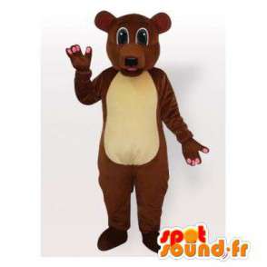 Brown mascotte orso, personalizzabile - MASFR006496 - Mascotte orso