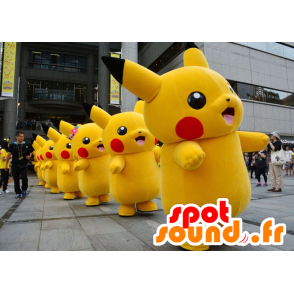 Mascotte de Pikachu, célèbre personnage de dessin animé - MASFR22247 - Mascottes Pokémon