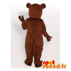 Brown mascotte orso, personalizzabile - MASFR006496 - Mascotte orso