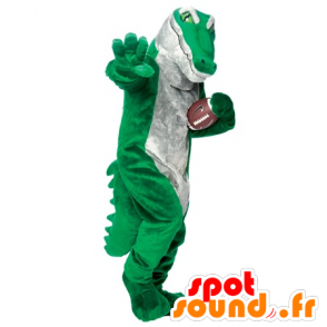 Verde mascote e crocodilo cinza, muito realista - MASFR22265 - crocodilos mascote