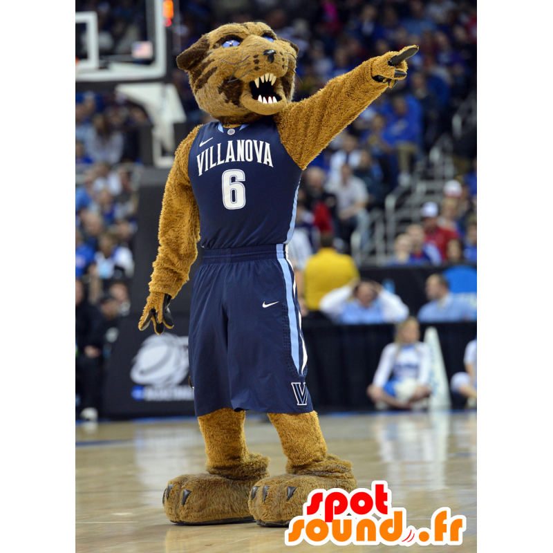 Mascot brown tiger, fierce-looking - MASFR22268 - Tiger mascots Mascot brown tiger, fierce-looking - MASFR22268 - Tiger mascots