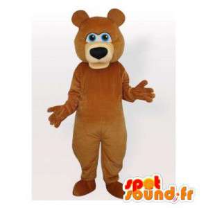 Brown mascotte orso, personalizzabile - MASFR006497 - Mascotte orso