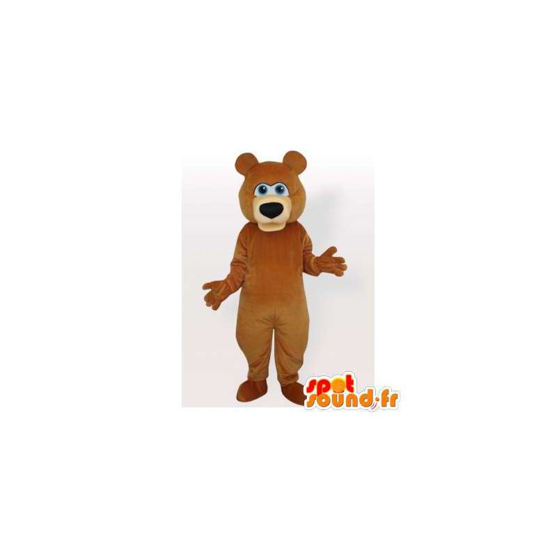 Brun bjørnemaskot, der kan tilpasses - Spotsound maskot kostume