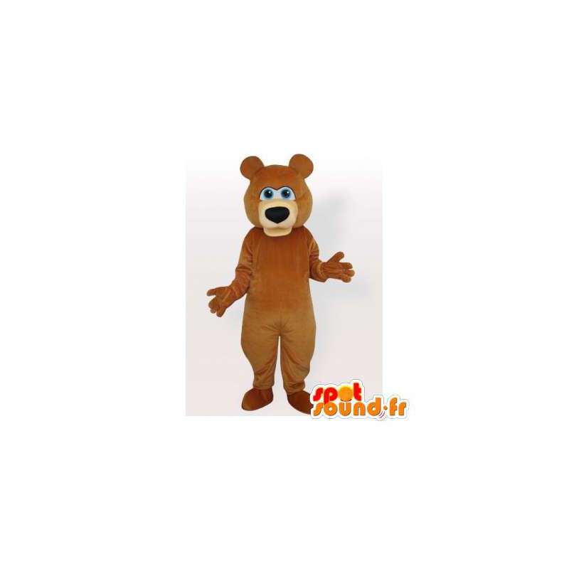 Mascotte d'ours marron, personnalisable - MASFR006497 - Mascotte d'ours