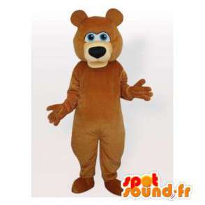 Brown mascote urso, customizável - MASFR006497 - mascote do urso