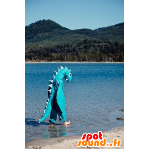 Blue Dragon maskotka potwór z Loch Ness - MASFR22281 - smok Mascot