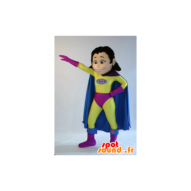 Kvinnelig maskot, superhelt, superwoman - MASFR22290 - superhelt maskot